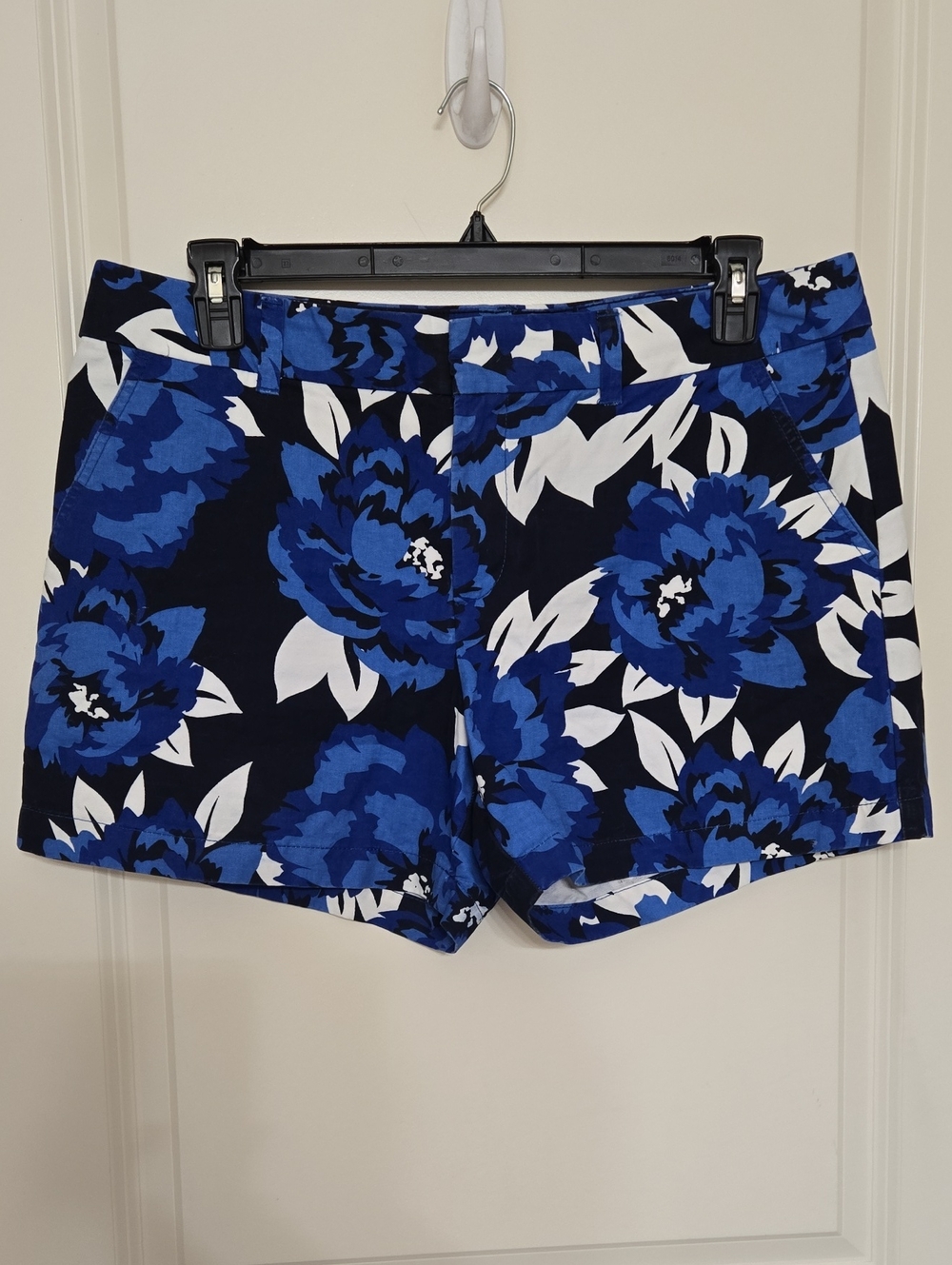 Tommy Hilfiger Blue and White Floral Bermuda Shorts